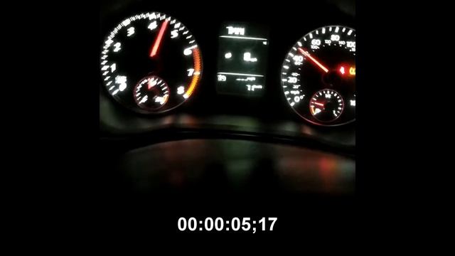 Разгон  до 100 Passat b7 2.5 на Механике