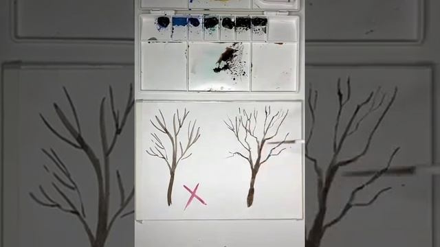 учимся рисовать дерево смотреть онлайн