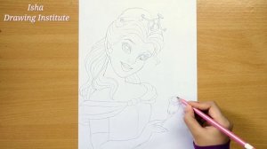 How to draw Disney Princess Belle | Step by step (Easy Drawing Tutorial) || Disney Princess Drawing