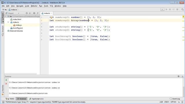 Урок 2. Курс по TypeScript (TS). Массивы