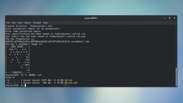 SSH Generate SSH key pair on Linux смотреть онлайн