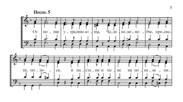 Помощник и Покровитель. Ирмосы Великого канона. Бортнянский. Бас