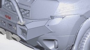 Силовой бампер для Renault Duster спортивная профессиональная  серия.