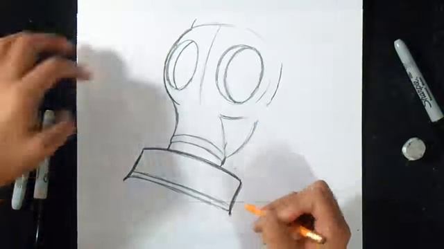 как рисовать противогаз № 3 граффити смотреть онлайн