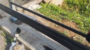 Собрали каркас воротины откатных ворот.