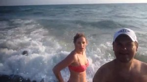 Шторм на море в Анапе, а мы купаемся!!