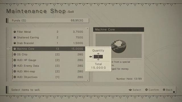 NieR Automata #68 Resistance camp buying good Euipment and upgrade Chips смотреть онлайн