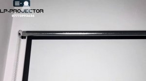 Экран Zentek R1 и R2 рулонный механизм, демонстрация экрана в офисе