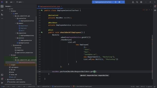 Testing in Spring Boot with WebMvcTest and Mockito смотреть онлайн