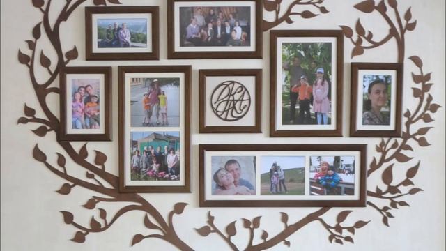 Семейное дерево - фоторамка для коллажа из нескольких фотографий смотреть онлайн