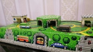Советская механическая игрушка Автотрасса