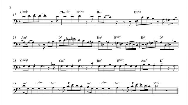 Bob Brookmeyer "Line for Lyons" Trombone Solo Transcription смотреть онлайн