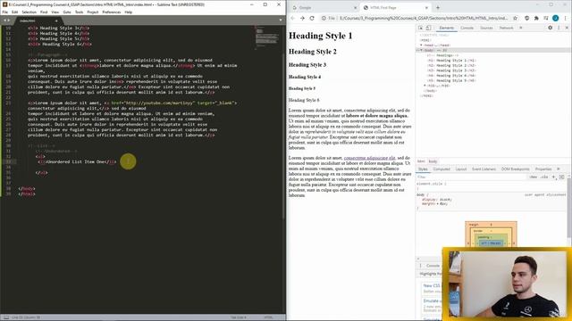 11 - Frontend Learn HTML for Application Development - 46 - Inline Block Level Elements and Links