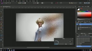 Affinity Photo - dust explosion