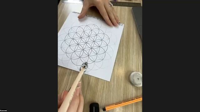 Рисуем сакральную геометрию  Цветок жизни, древо жизни