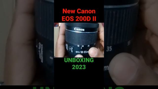 New Canon EOS 200D Mark II Unboxing in 2023.