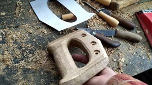 Ручка для пилы (ножовки)  из дуба своими руками