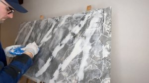 Crema Bianco Márvány Hatás Készítése, Crema Bianco Marble Effect