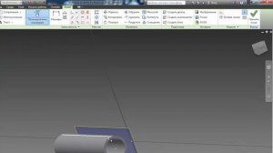 Построение отверстий на плоскости цилиндра Inventor 2013