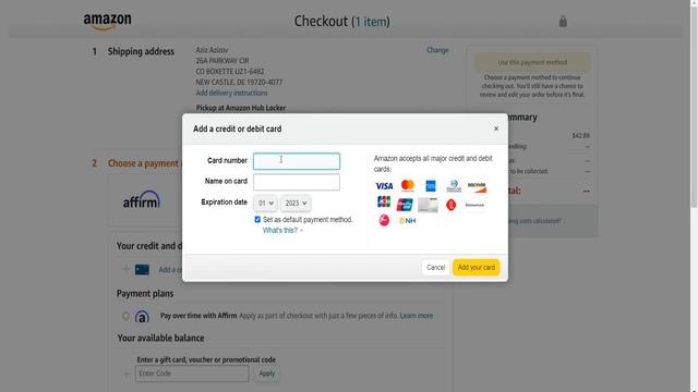 Как сделать первый заказ в США с Boxette?