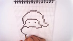 РИСУНКИ ПО КЛЕТОЧКАМ - ДЕД МОРОЗ | Pixel Art - Простые рисунки Новый Год