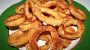 Кальмары кольцами в пивном кляре