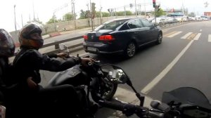Виталий. Мотосопровождение в городе. Ducati Monster 696