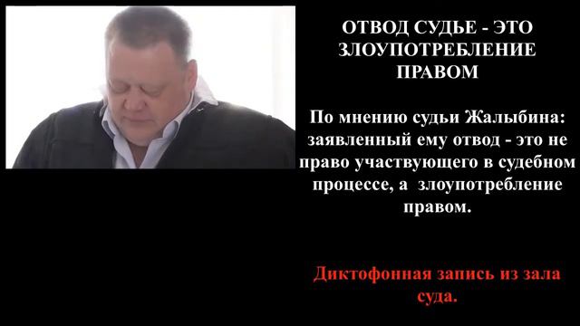 Земцов Сергей*Запись из зала суда*беспредел судьи Жалыбина