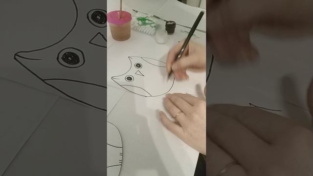 Рисование. Сова. смотреть онлайн