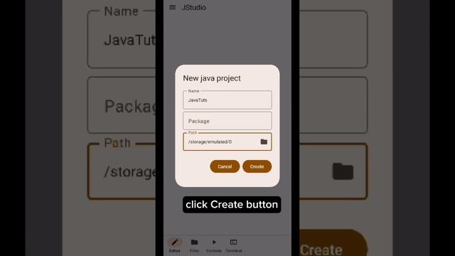 JStudio - Create a Project for Java