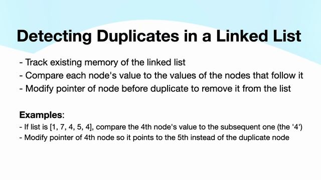 Remove Duplicates in an Unsorted Linked List in Python