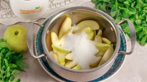 Компот из зеленых яблок