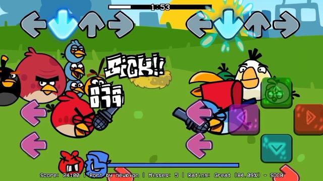 VS ANGRY BIRDS FOR ANDROID | ПРОТИВ ЭНГРИ БЕРДС НА АНДРОИД ФНФ МОД смотреть онлайн