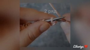 Узор польская резинка спицами, резинка 3 на 1 спицами