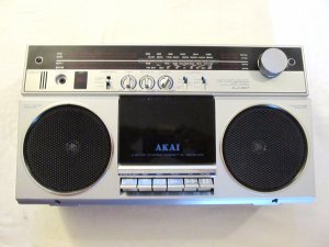 Винтаж Akai Стерео 4 Группа Радио Бумбокс Кассетный Рекордер Aj-457 Fu-ЯПОНИЯ-1978-год