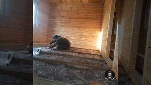 Тёплый пол без электричества. "Сэндвич" пол,  для дома на свайном фундаменте.