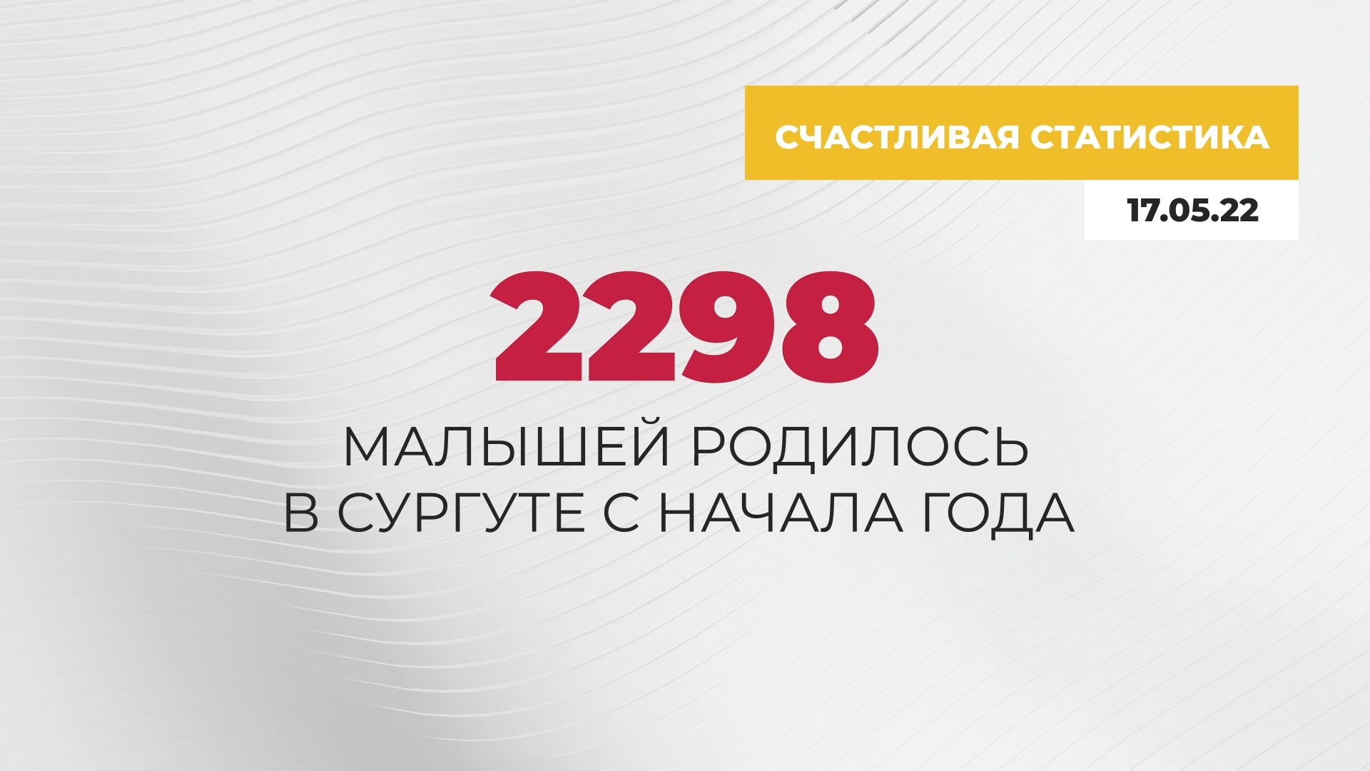 Счастливая статистика Сургута. 17.05.2022