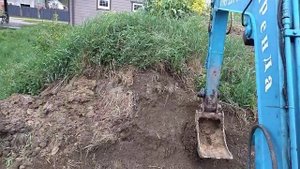 Траншея под ленточный фундамент, мини экскаватор в Рощино.