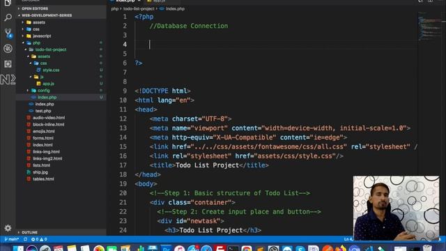 PHP PROJECT: Todo List - Part 1 | Web Development Tutorial, Chapter 32