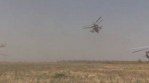 Боевая работа  Ка-52.