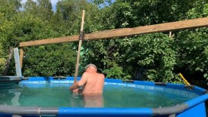 Как плавать кролем в каркасном бассейне