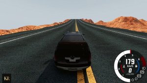 BeamNG Drive Прыжок через каньон Смерти на автомобиле (Cadillac Escalade ESV) Мод патруль!