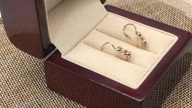Зoлотыe cерьги детские.Нагатинская.Apтикул: ЛФ31852