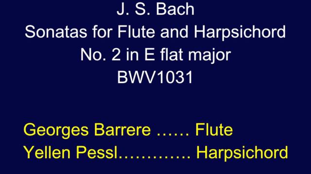Georges Barrere Plays the Flute Sonata in E-flat Major by J.S. Bach смотреть онлайн