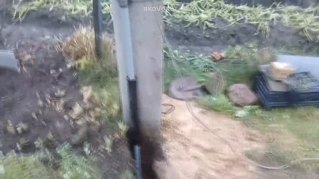 Монтаж вводного кабеля в дом подземным способом