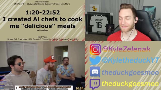 IS THIS SAFE?!?! Reacting to "I created Ai chefs to cook me "delicious" meals (Pt. 1)" by DougDoug смотреть онлайн