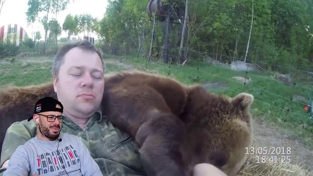 REACTION to Andrei and Mansur. The story of the sincere friendship of man and bear🧡 смотреть онлайн
