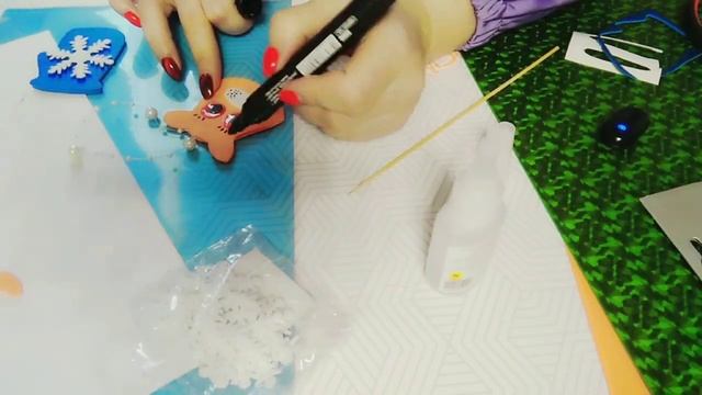 Две ёлочные игрушки-тигр?из фоамирана и цветной бумаги/творчество смотреть онлайн