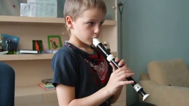Soprano recorder: Children's Polka or Little Polka by Kabalevskiy /Blockflöte - Kinder polka.. смотреть онлайн