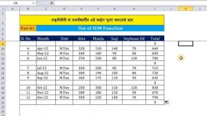 SUM Formula in MS Excel | Best 20 formula for New Job Holder-2023 (Part-01)